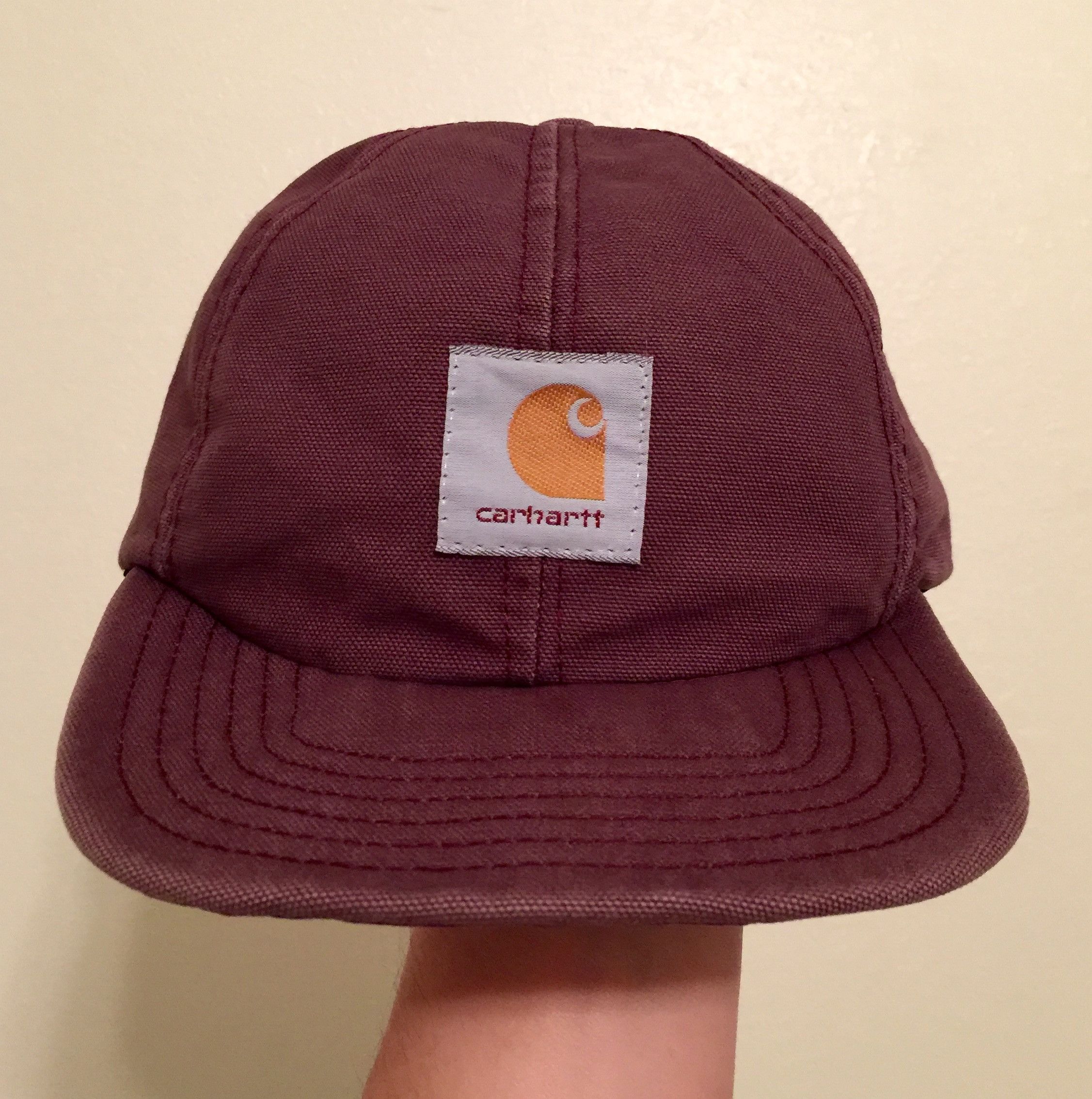 Carhartt VINTAGE Logo Flat Bill Snapback Hat Size ONE SIZE - 1 Preview