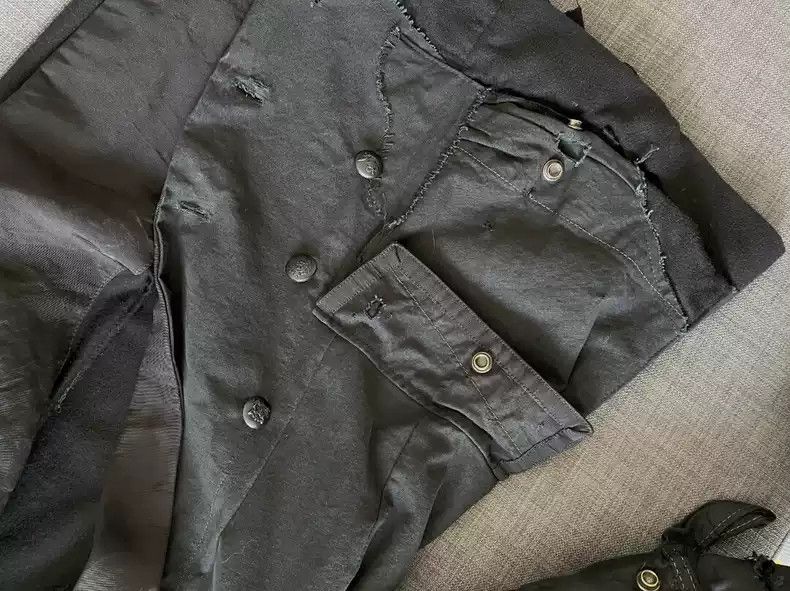 Greg Lauren Greg Lauren Cashmere patchwork double breasted jacket Size US M / EU 48-50 / 2 - 9 Thumbnail