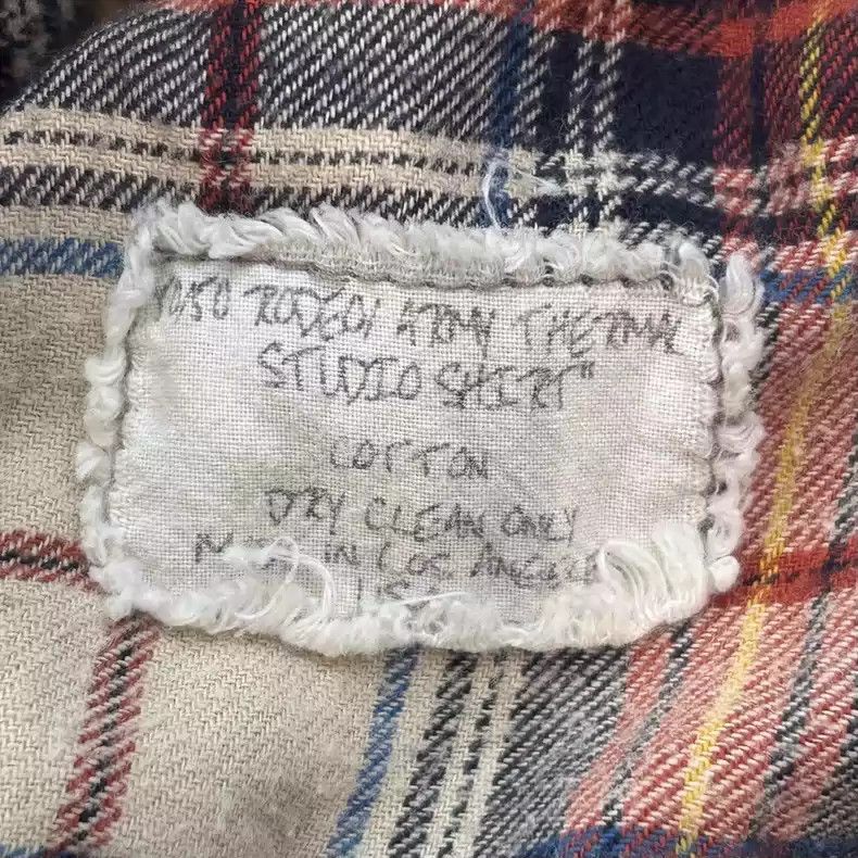 Greg Lauren Greg Lauren Checkered splicing damages the top Size US M / EU 48-50 / 2 - 4 Thumbnail
