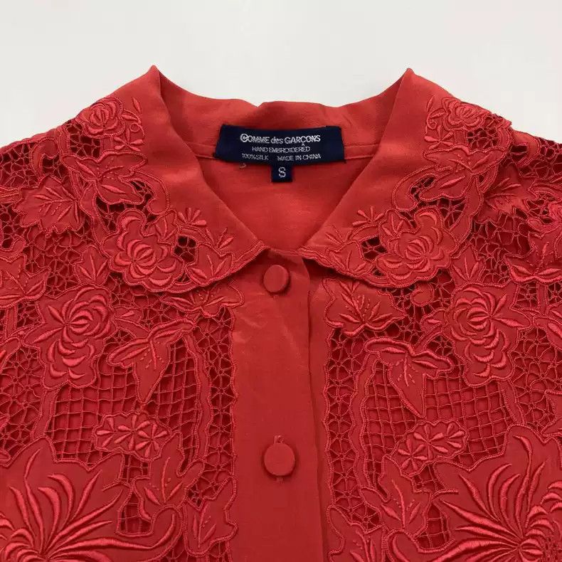 Comme des Garcons comme des garcons embroidered collar shirt Size US M / EU 48-50 / 2 - 4 Thumbnail