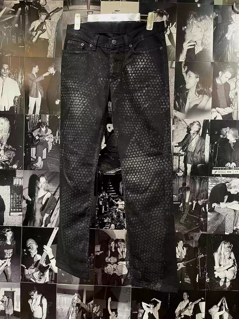 Helmut Lang Helmut Lang Tire print black jeans Size US 30 / EU 46 - 2 Thumbnail