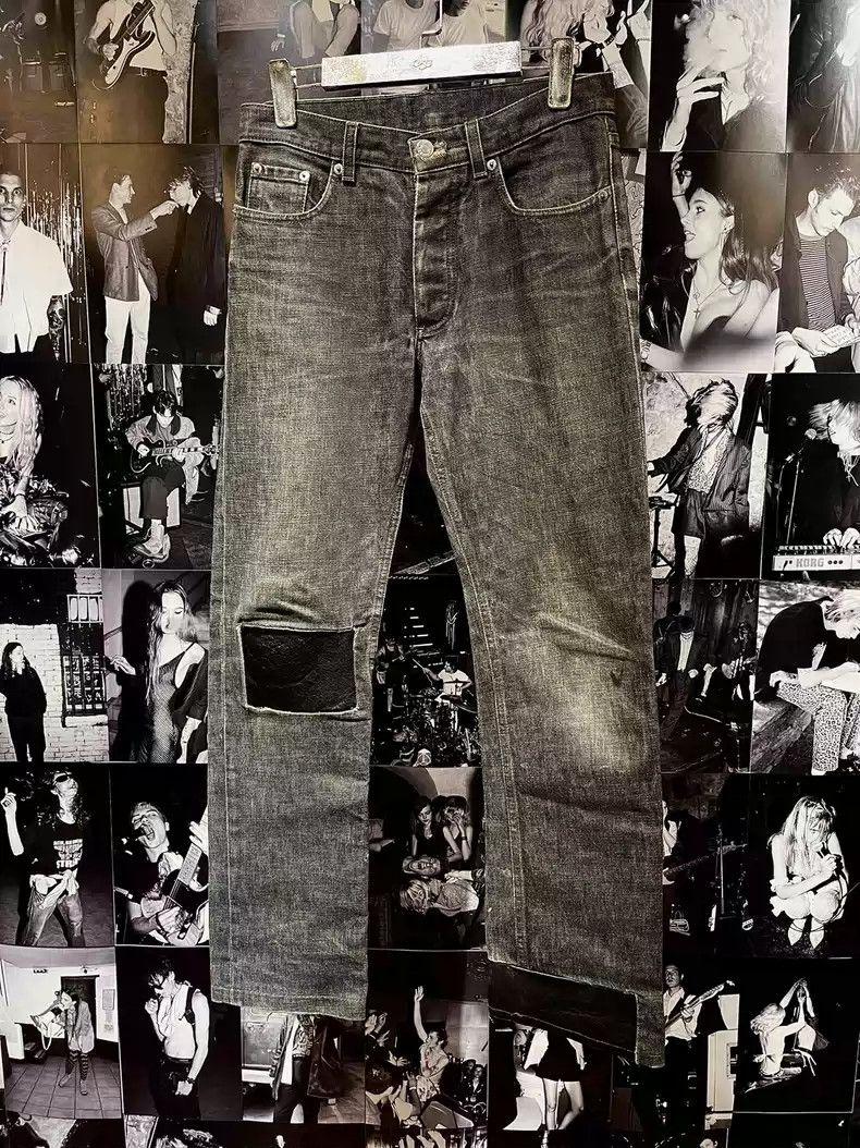 Helmut Lang Helmut Lang Leather patch jeans Size US 30 / EU 46 - 2 Thumbnail