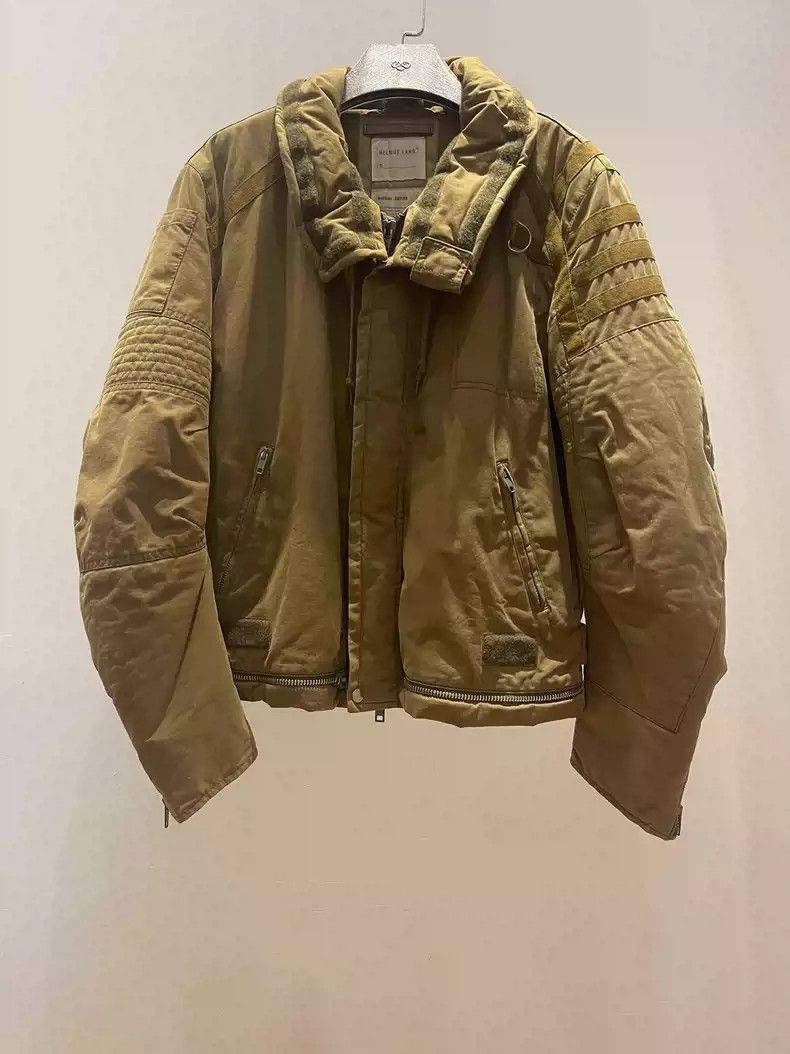 Helmut Lang Helmut Lang Olive green space motorcycle jacket Size US M / EU 48-50 / 2 - 3 Thumbnail