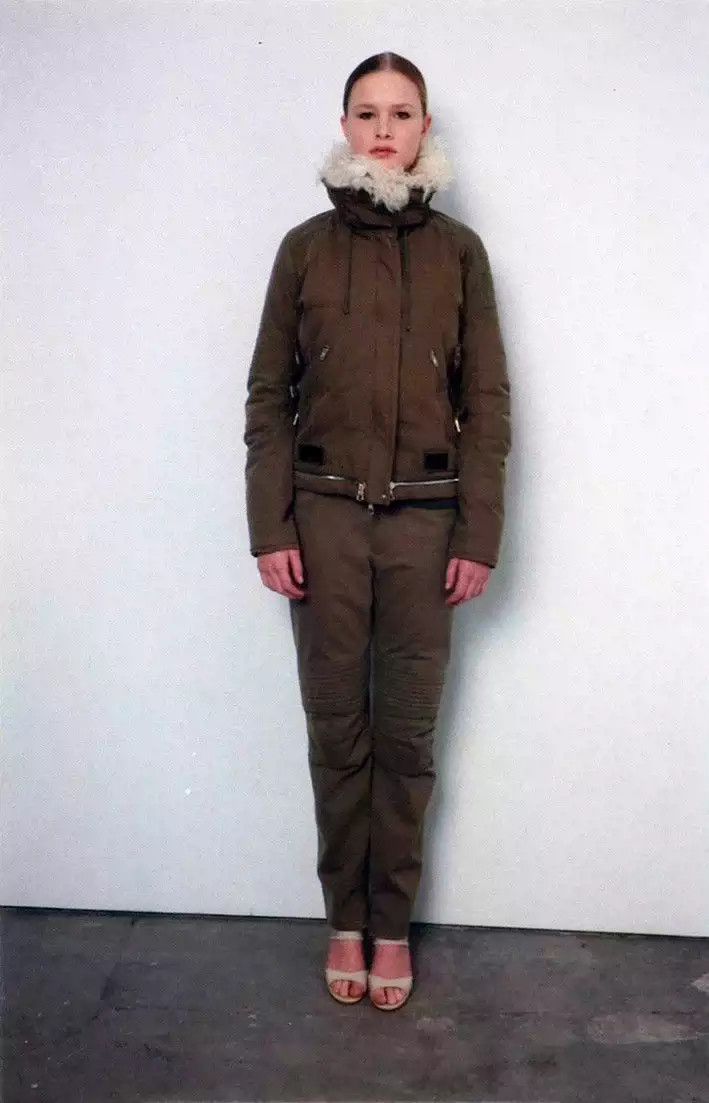 Helmut Lang Helmut Lang Olive green space motorcycle jacket Size US M / EU 48-50 / 2 - 9 Thumbnail