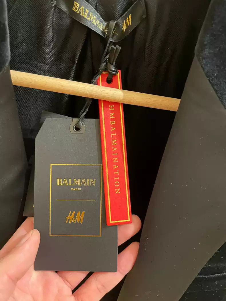 Balmain Men's velvet suit,