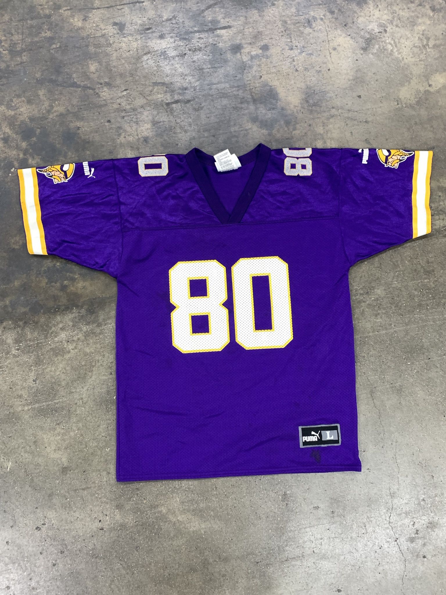 NFL × Vintage Vintage Cris Carter #80 Minnesota Vikings Jersey 1990s NFL Football Jersey Size S Size US S / EU 44-46 / 1 - 2 Thumbnail