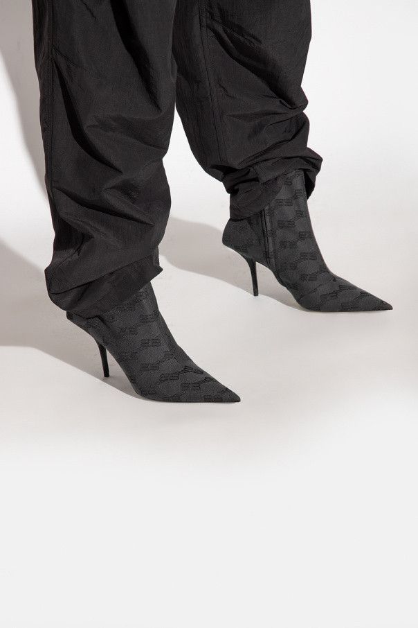 Square Knife Bootie BB Monogram in grey