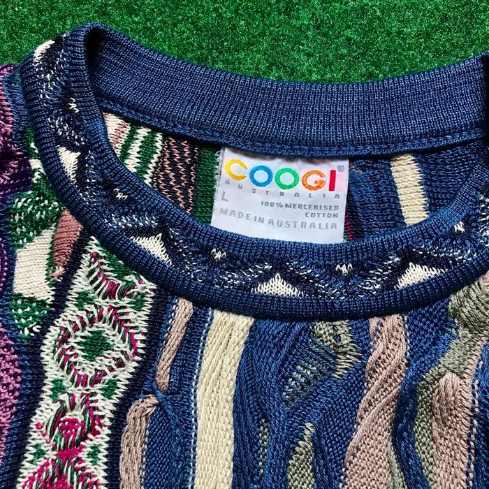 Coogi Vintage Coogi Sweater Knit Multi Color Crazy Design Biggie | Grailed