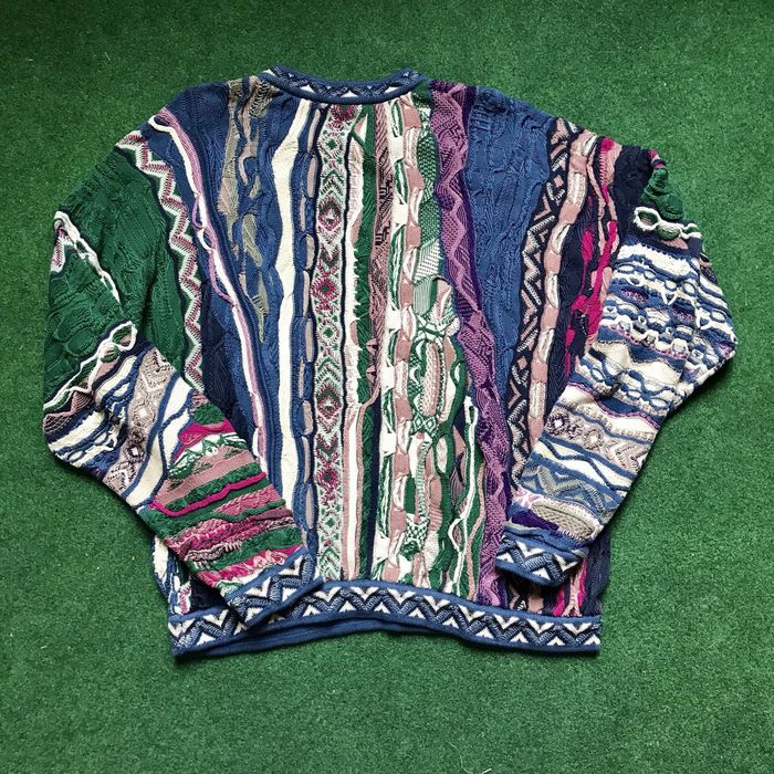 Coogi Vintage Coogi Sweater Knit Multi Color Crazy Design Biggie | Grailed