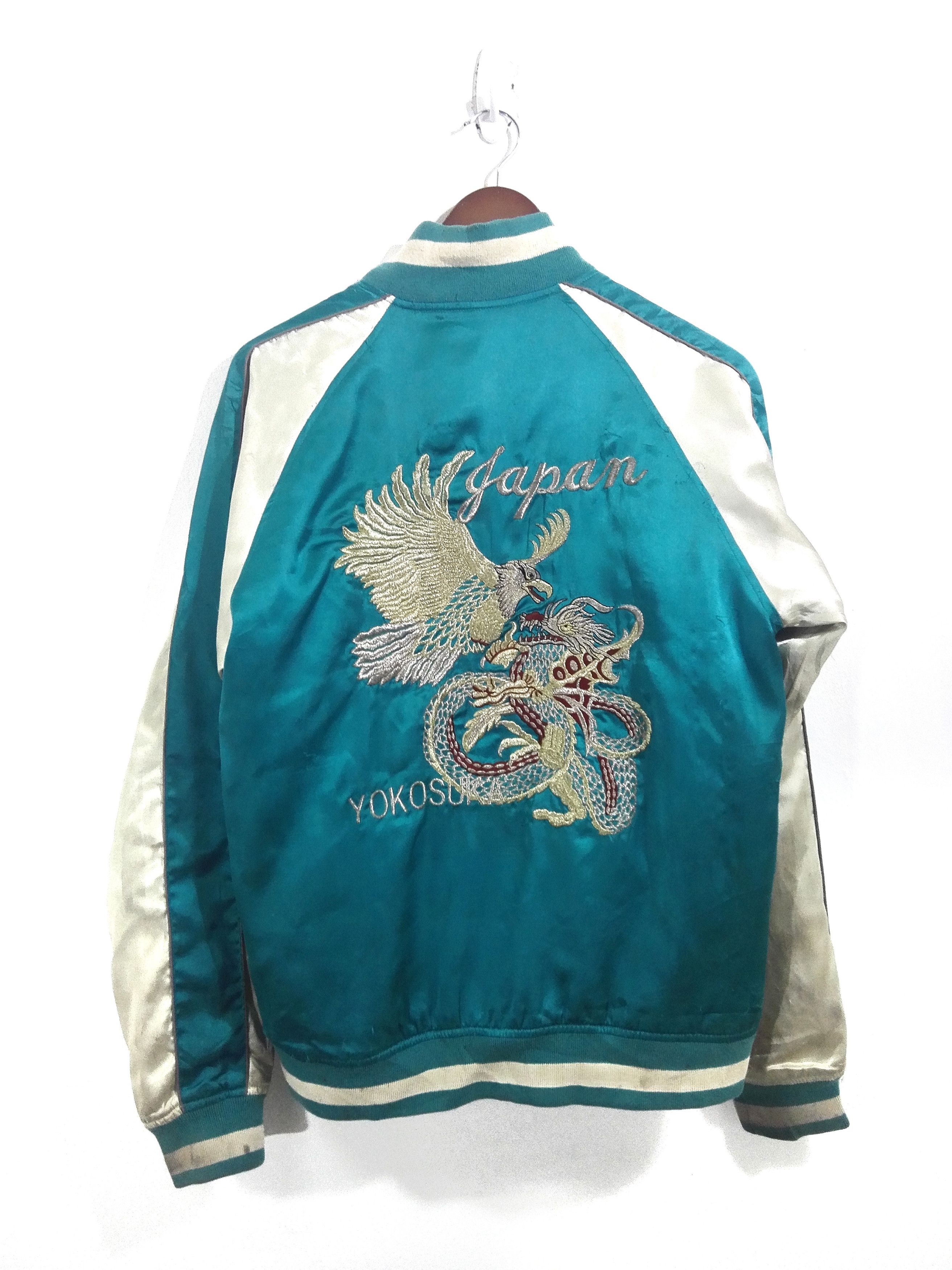 Japanese Brand VTG Sukajan Jacket Embrodery Dragon And Eagle Nice Color 3 Size US M / EU 48-50 / 2 - 1 Thumbnail