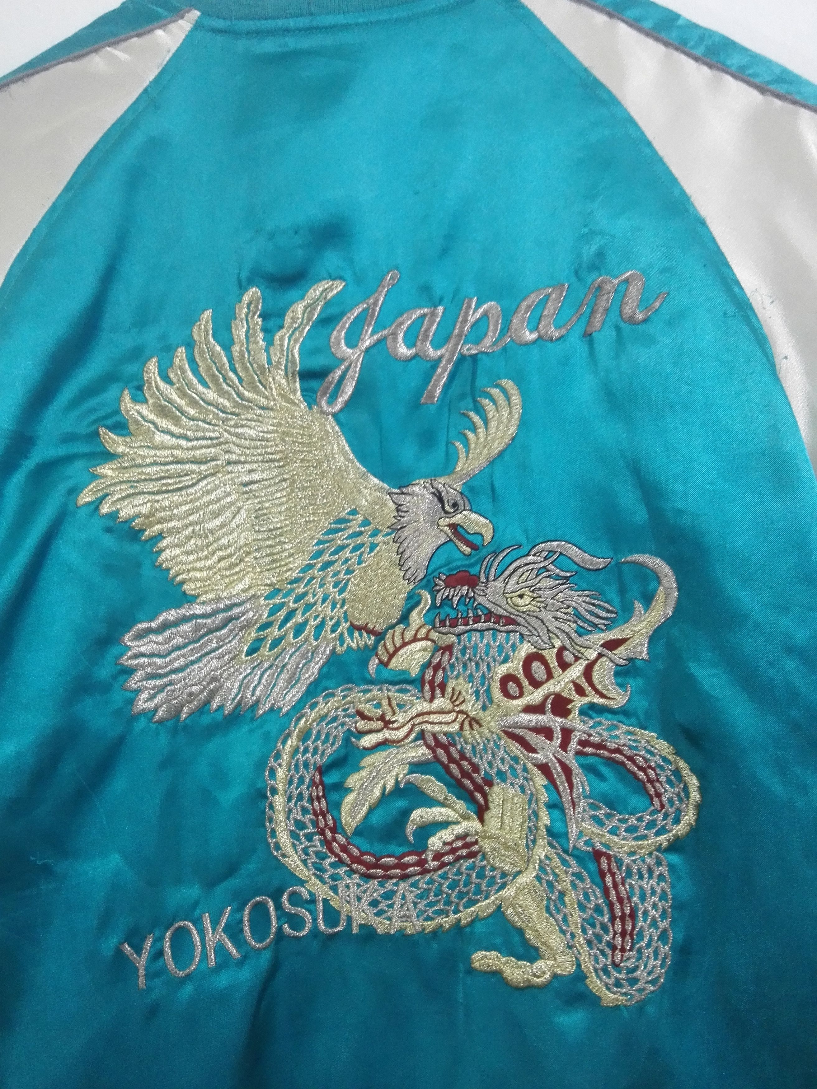 Japanese Brand VTG Sukajan Jacket Embrodery Dragon And Eagle Nice Color 3 Size US M / EU 48-50 / 2 - 7 Thumbnail