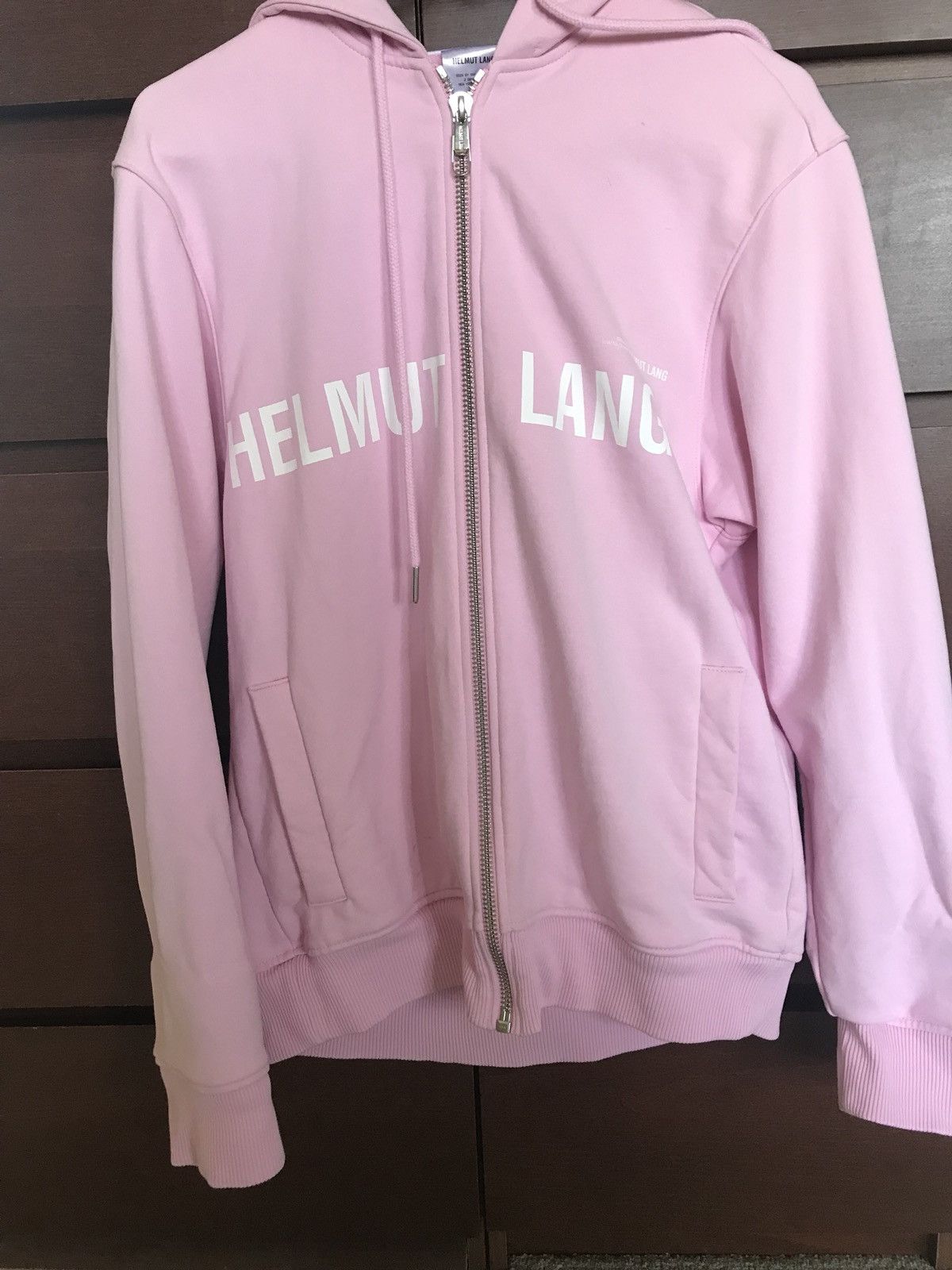 Helmut lang pink store hoodie