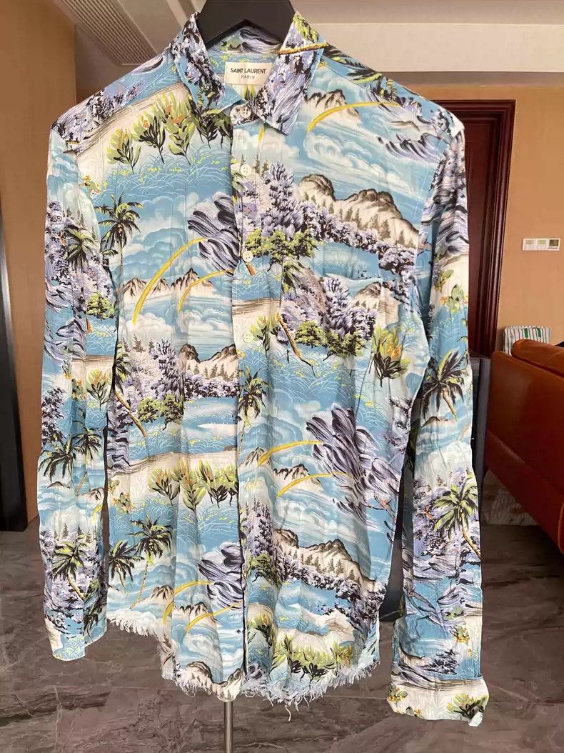 Saint Laurent Paris Saint Laurent Long sleeved shirt Size US M / EU 48-50 / 2 - 2 Thumbnail