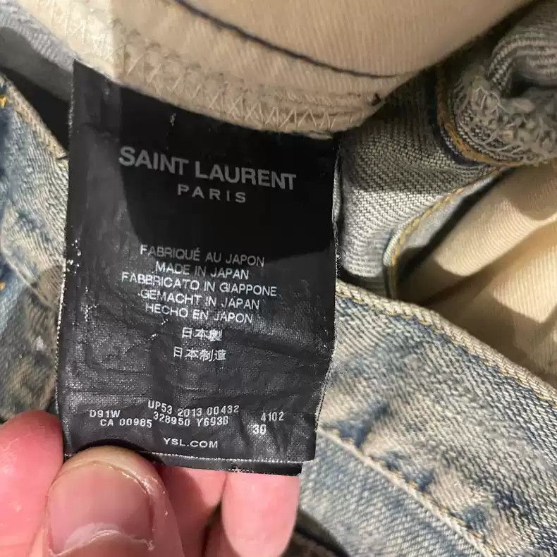 Saint Laurent Paris Saint Laurent Damaged jeans Size US 30 / EU 46 - 2 Thumbnail