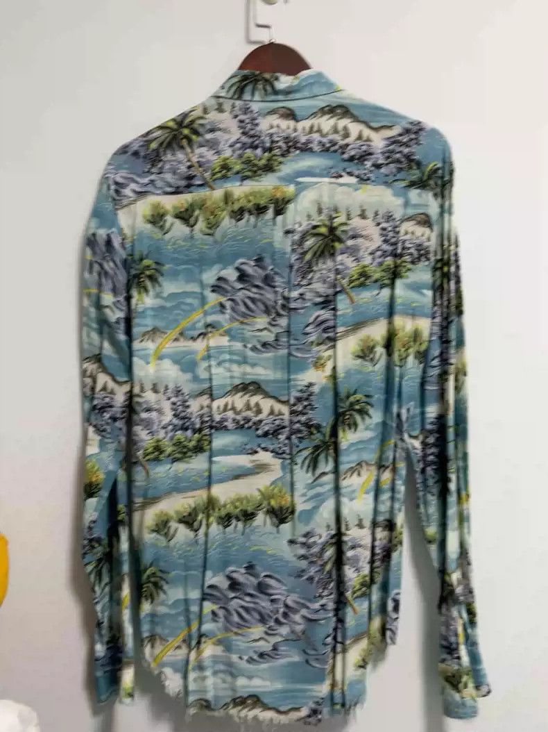 Saint Laurent Paris Saint Laurent 16SS Show style Palm Tree Wave Shirt Size US M / EU 48-50 / 2 - 2 Thumbnail