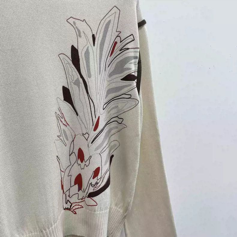 トップス kiko kostadinov 22SS FUTUR PRINTED KNIT Kiko Kostadinov Futur Printed Knit Sweater - SS22 – Vertical