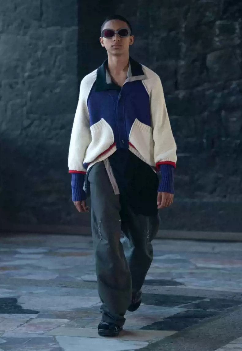 Kiko Kostadinov kiko kostadinov 22fw 22aw blue and white sweater 