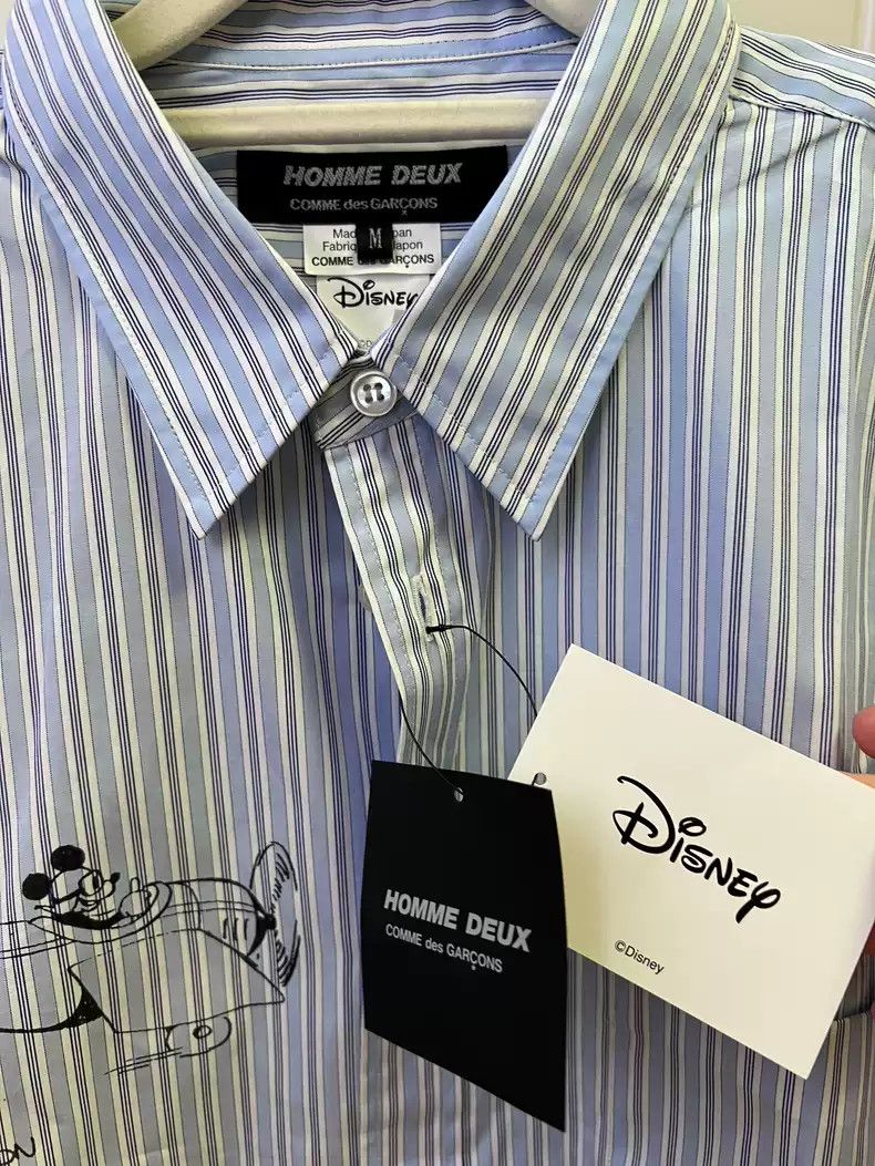 Comme des Garcons comme des garcon Mickey Mouse Co branded Striped Shirt Size US M / EU 48-50 / 2 - 8 Thumbnail