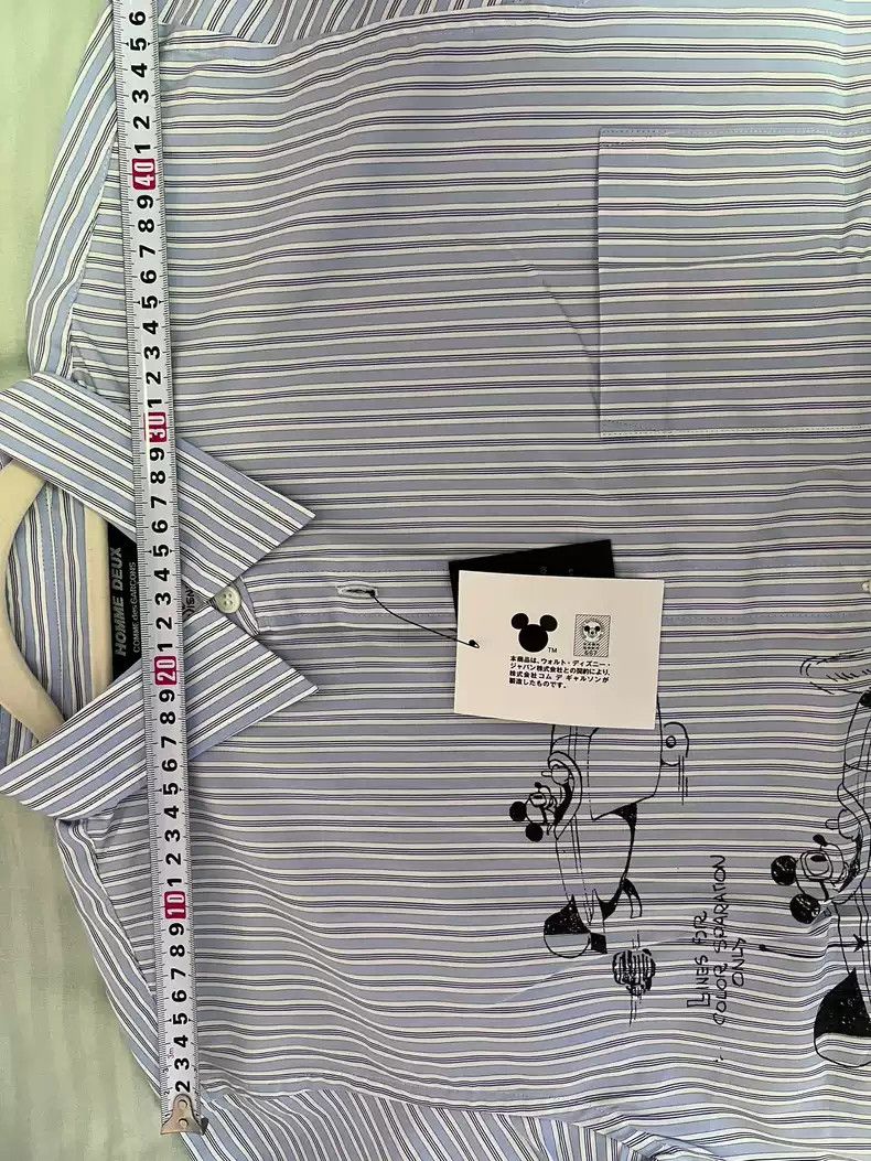 Comme des Garcons comme des garcon Mickey Mouse Co branded Striped Shirt Size US M / EU 48-50 / 2 - 4 Thumbnail