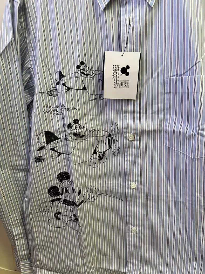 Comme des Garcons comme des garcon Mickey Mouse Co branded Striped Shirt Size US M / EU 48-50 / 2 - 7 Thumbnail