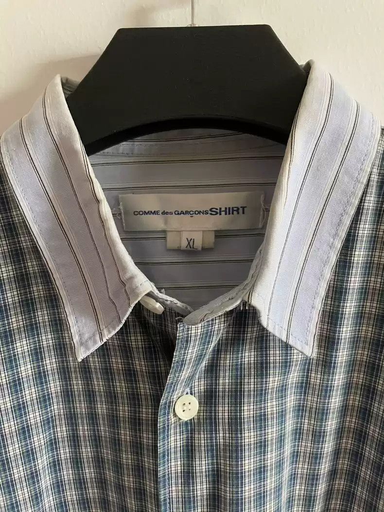 Comme des Garcons comme des garcon plaid patchwork shirt Size US XL / EU 56 / 4 - 4 Thumbnail