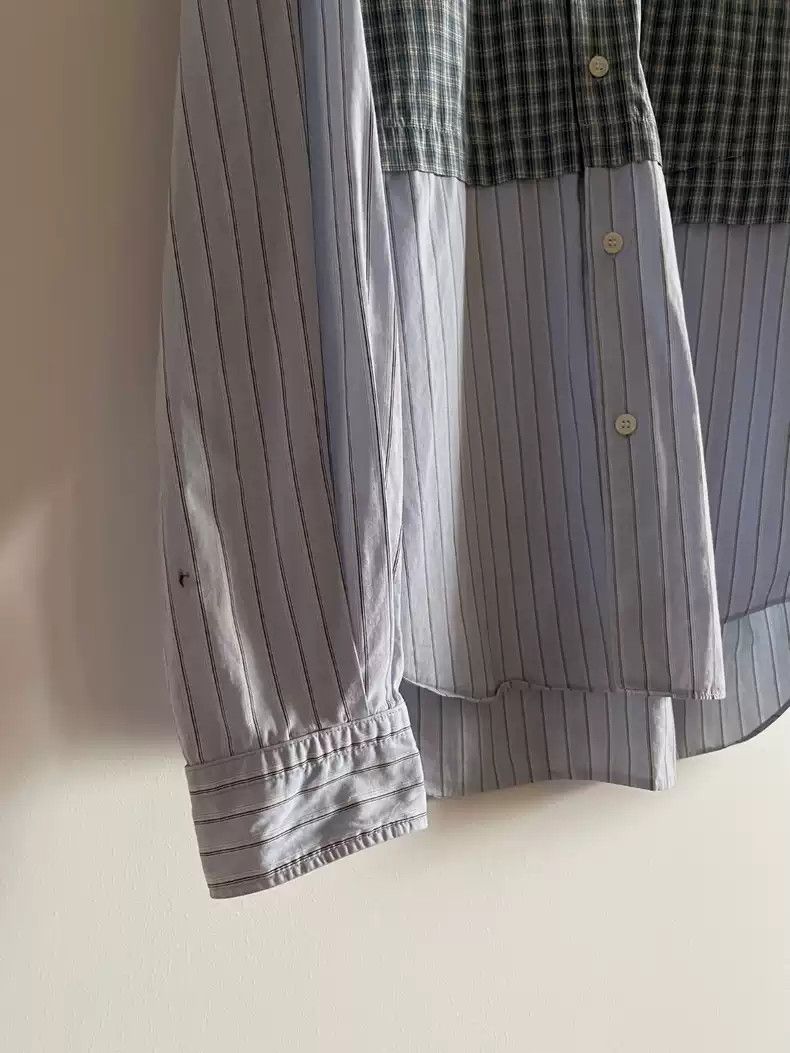 Comme des Garcons comme des garcon plaid patchwork shirt Size US XL / EU 56 / 4 - 5 Thumbnail