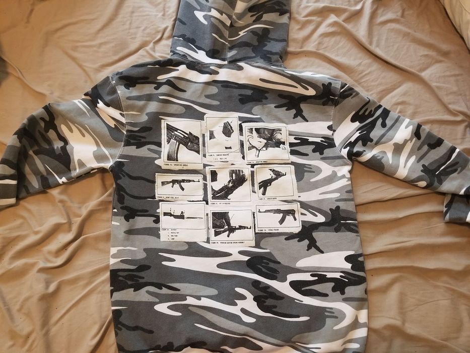 肩幅55Grey59 records AK camo hoodie FTP Lサイズ - パーカー