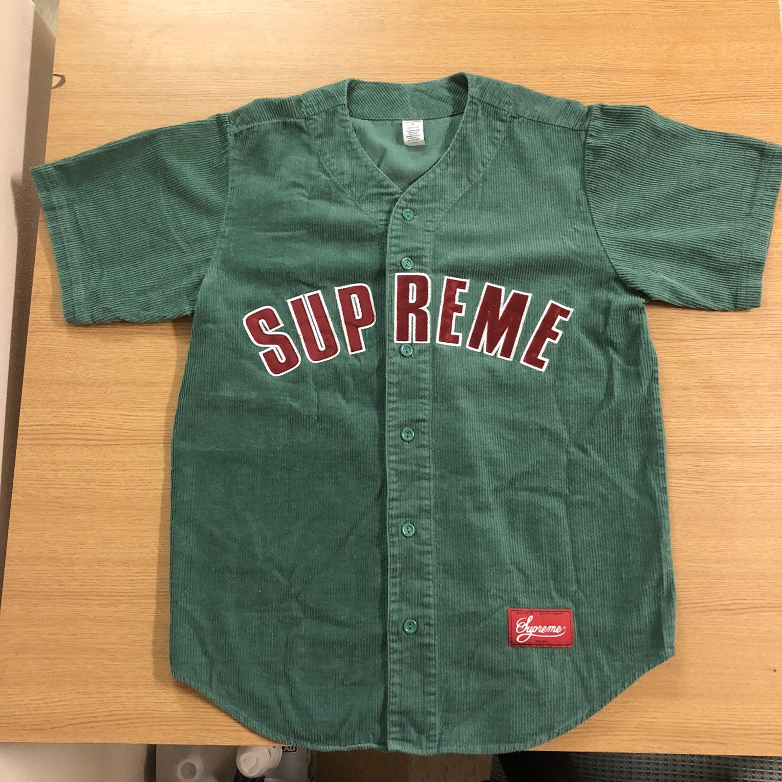 Supreme Supreme Corduroy Baseball Jersey | Grailed