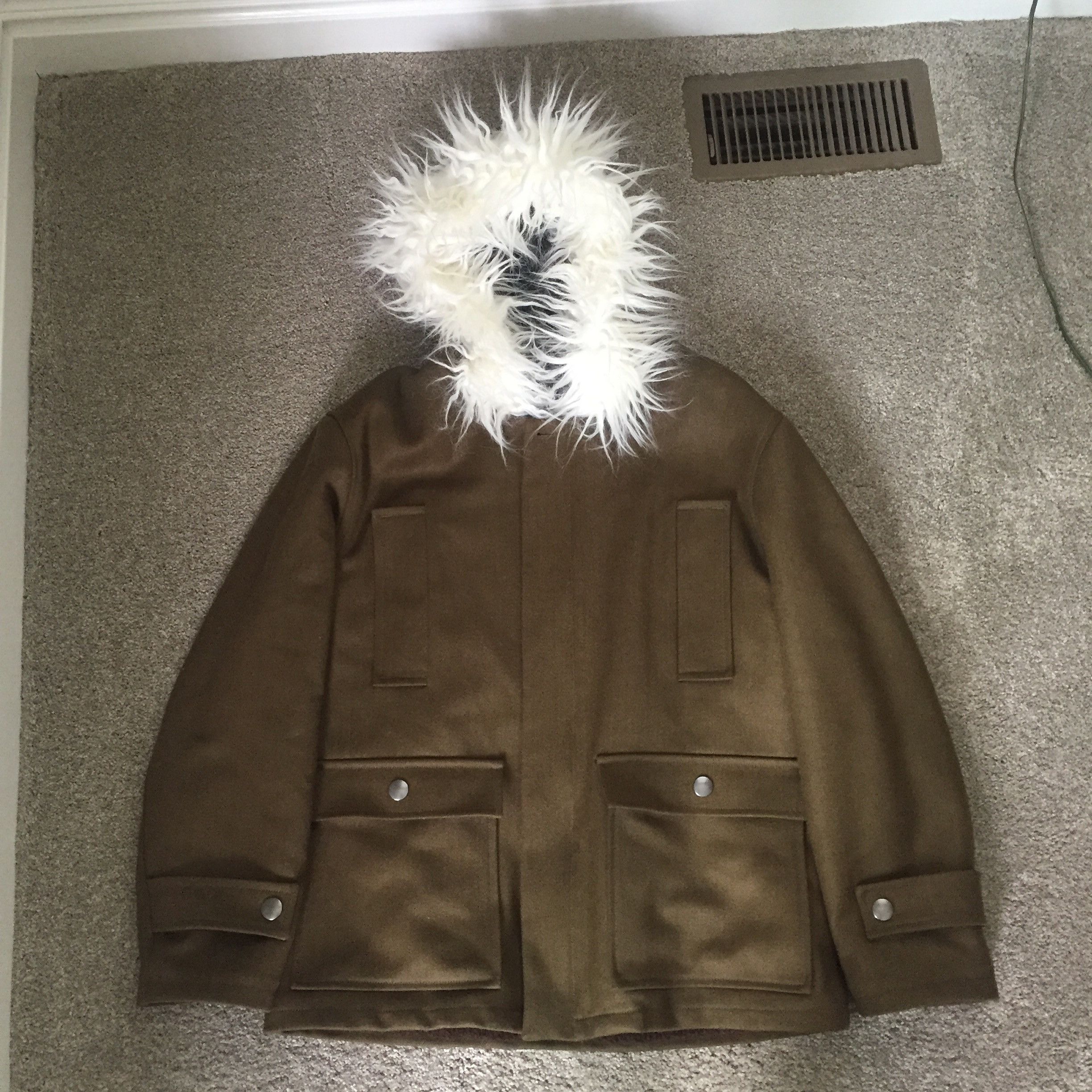 Fur-Trimmed Coat