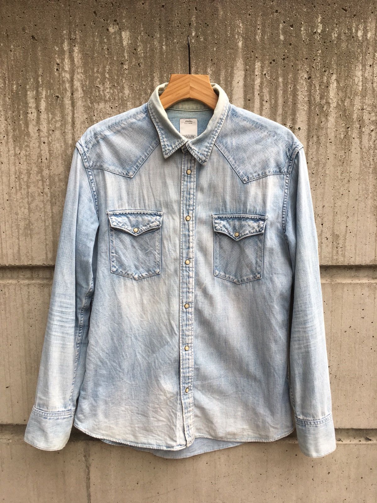 Visvim visvim SOCIAL SCULPTURE SHIRT DMGD 3 | Grailed