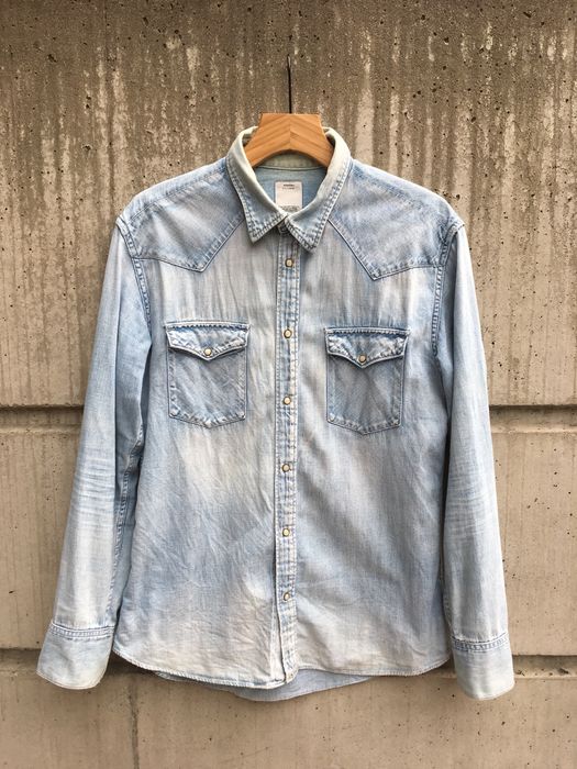 Visvim SOCIAL SCULPTURE SHIRT (DAMAGED) | Grailed