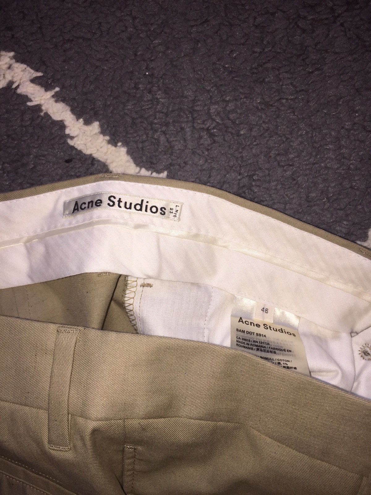 Acne Studios Acne Studios Khaki Trousers Size US 30 / EU 46 - 8 Thumbnail