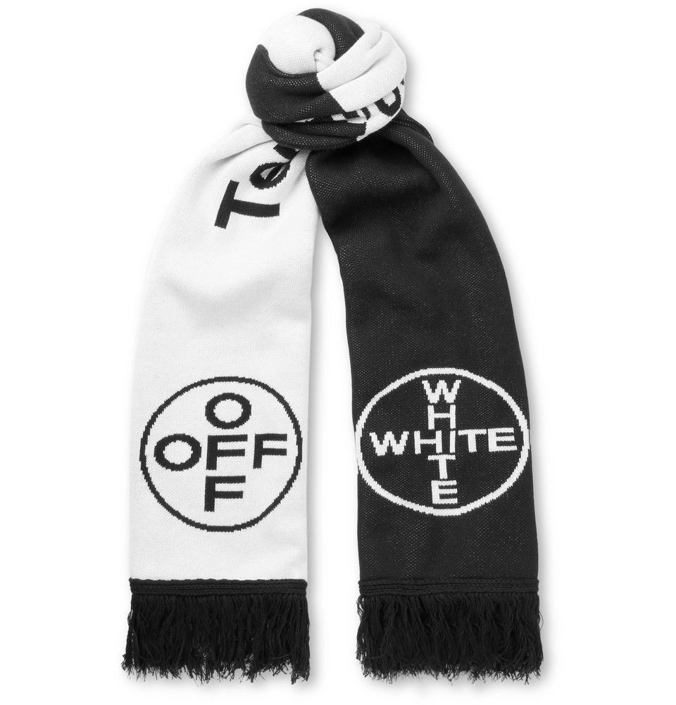 Off-White off white "temperature" scarf black and white Virgil Size ONE SIZE - 1 Thumbnail