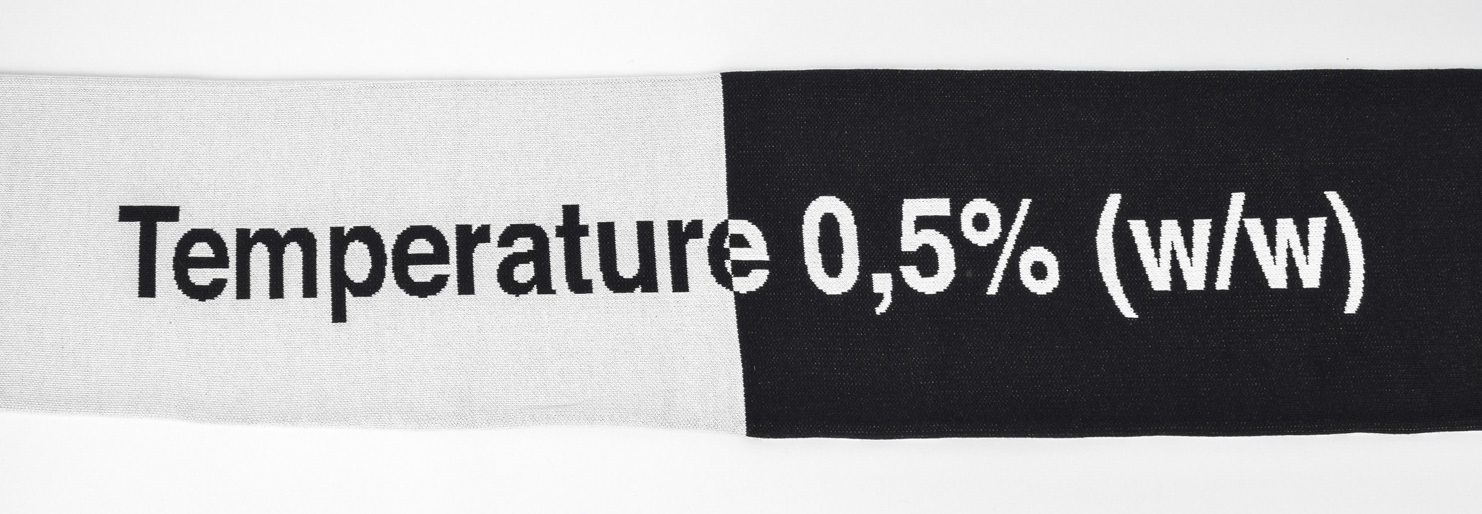 Off-White off white "temperature" scarf black and white Virgil Size ONE SIZE - 11 Thumbnail