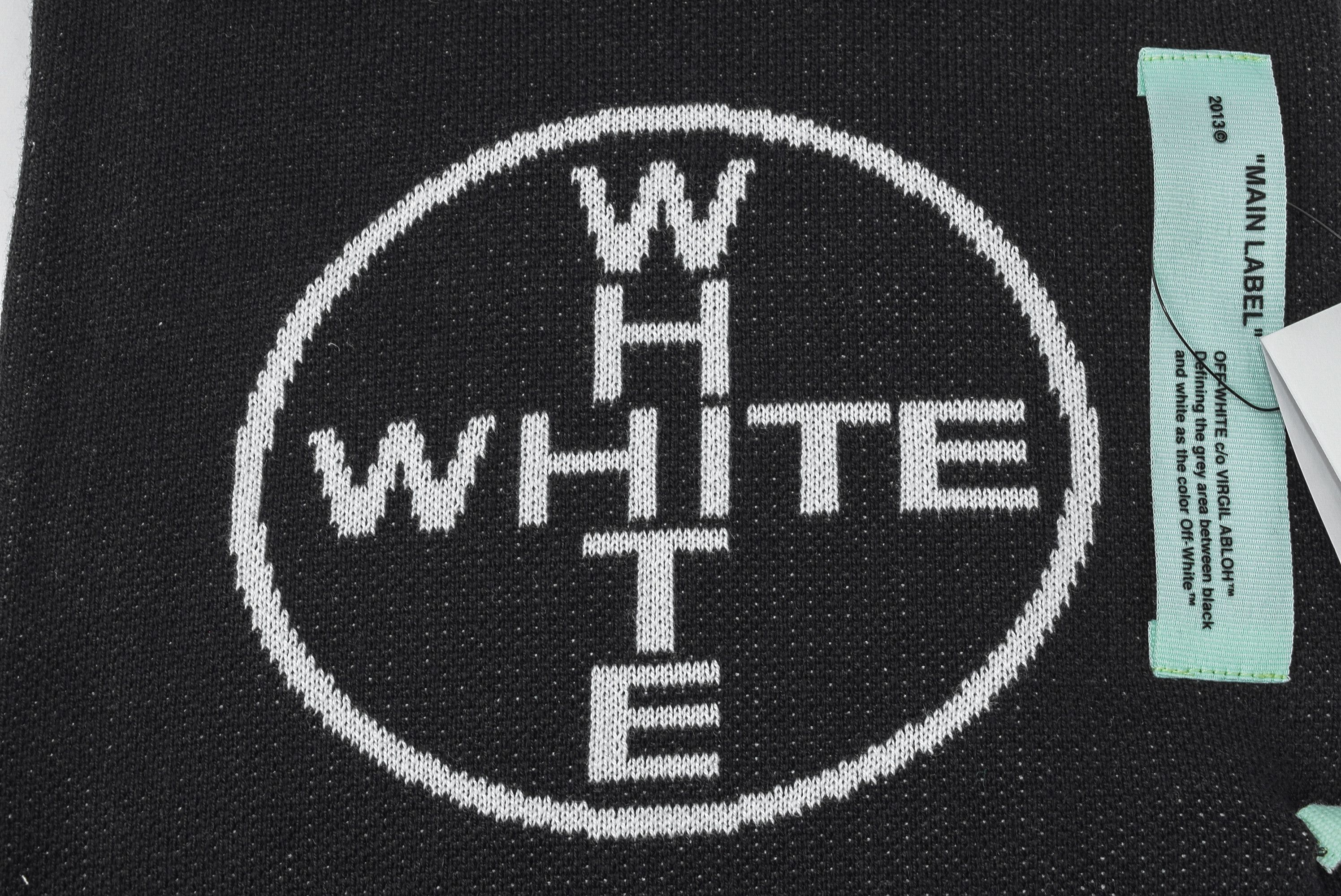Off-White off white "temperature" scarf black and white Virgil Size ONE SIZE - 8 Thumbnail