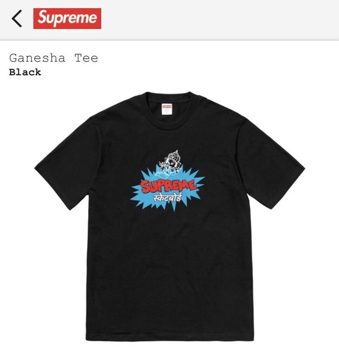 Supreme Ganesha Tee M BLACK-