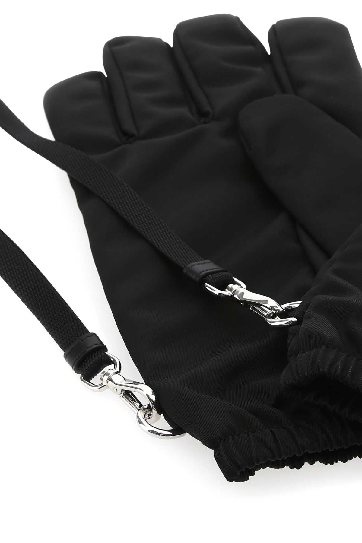 Prada Black Re-Nylon Gloves Size ONE SIZE - 2 Thumbnail