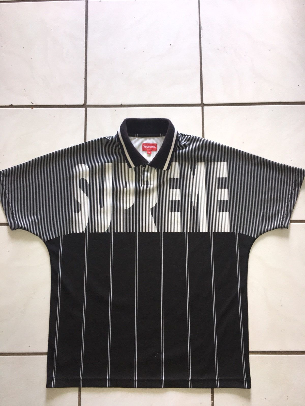 Supreme Soccer Polo Black