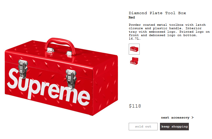 supreme l toolbox 工具箱 Supreme TOOLBOX Lサイズ