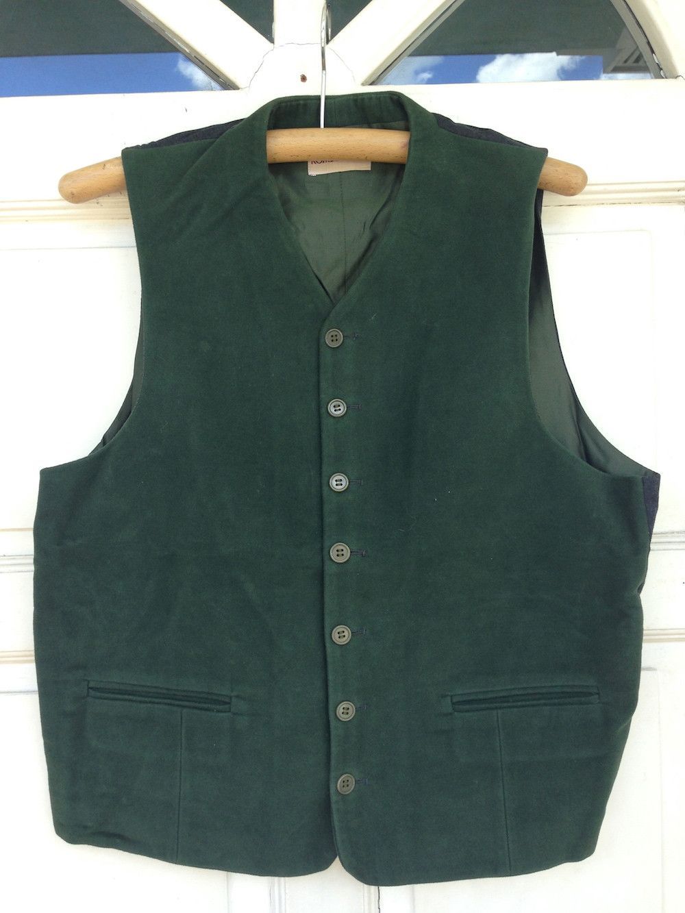 Tokio Kumagaï khaki green fishing vest with multiple cargo pockets — 80's -  V A N II T A S