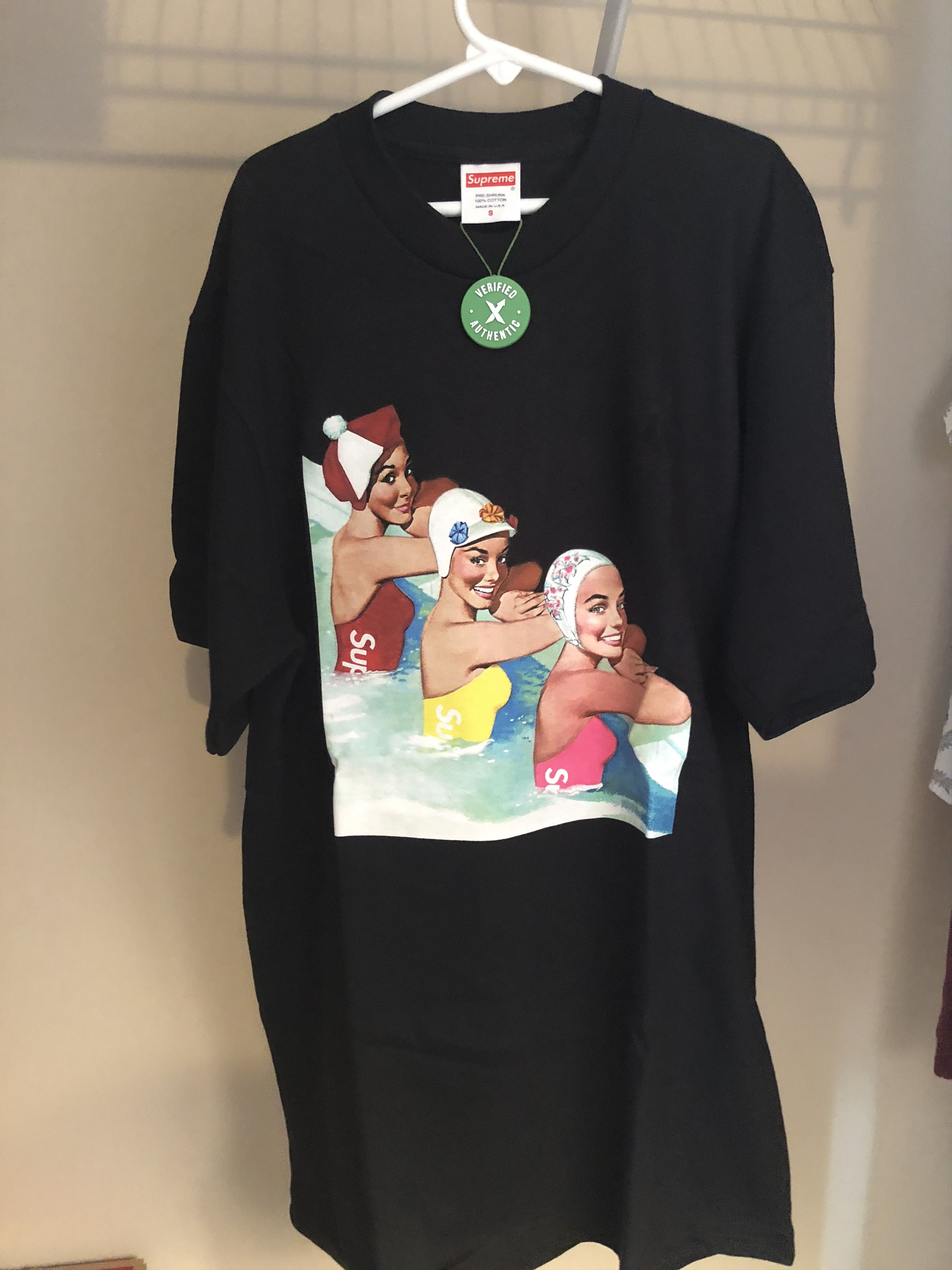 Supreme supreme swimmers tee black Grailed