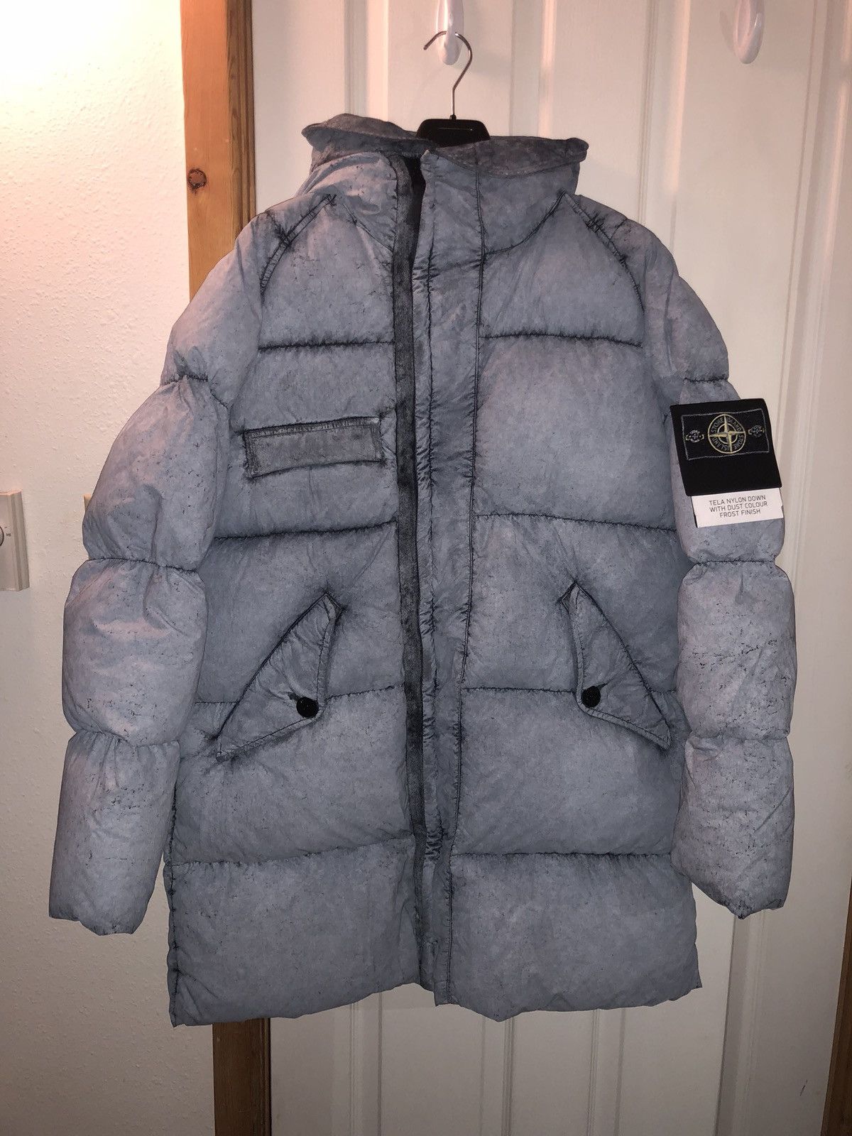 Stone island tela nylon down 2024 frost jacket