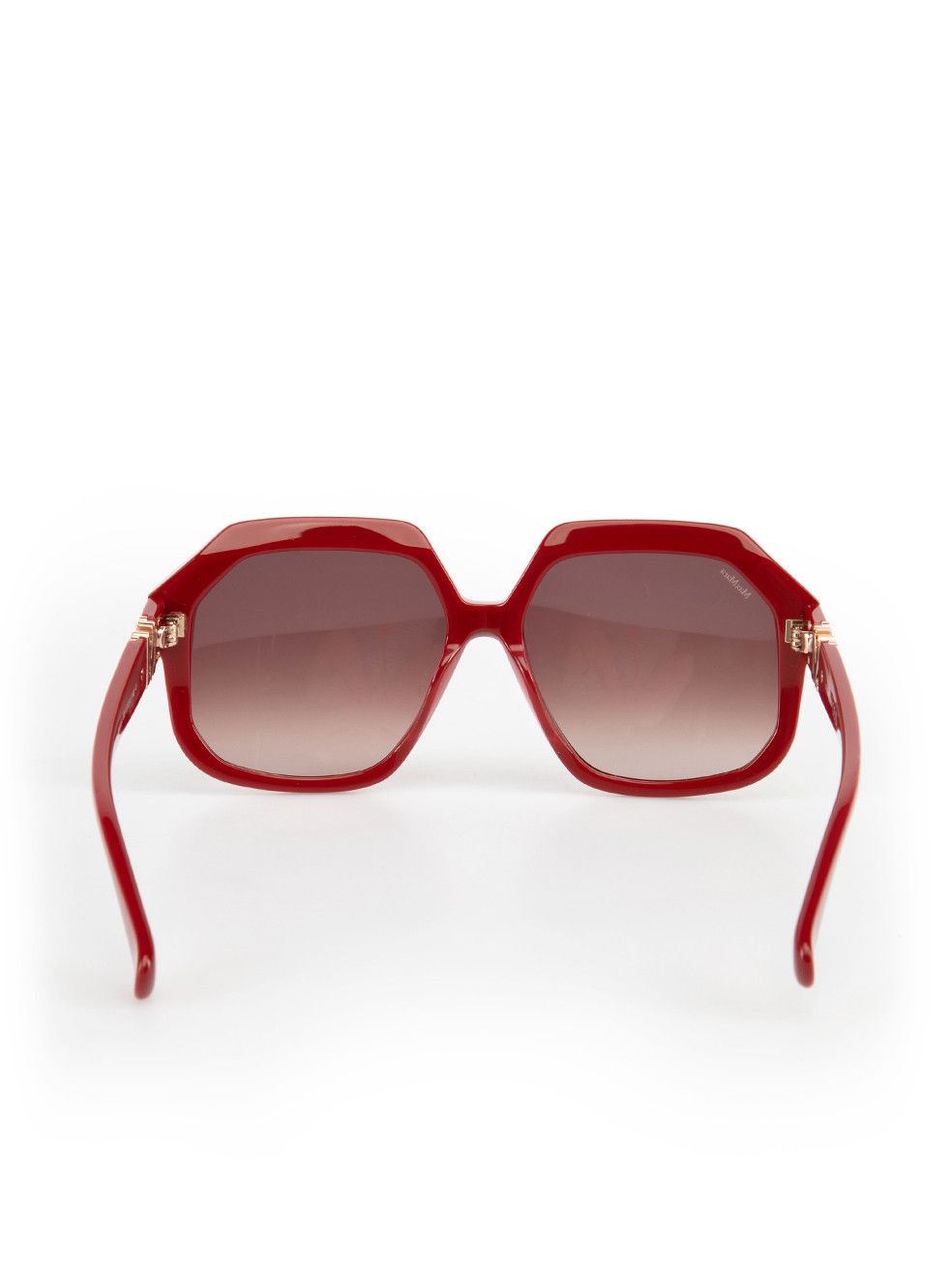 Max Mara Red Geometric Gradient Sunglasses Size ONE SIZE - 4 Thumbnail