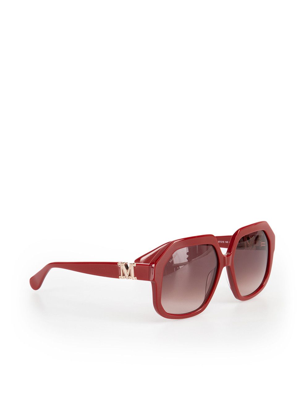 Max Mara Red Geometric Gradient Sunglasses Size ONE SIZE - 3 Thumbnail