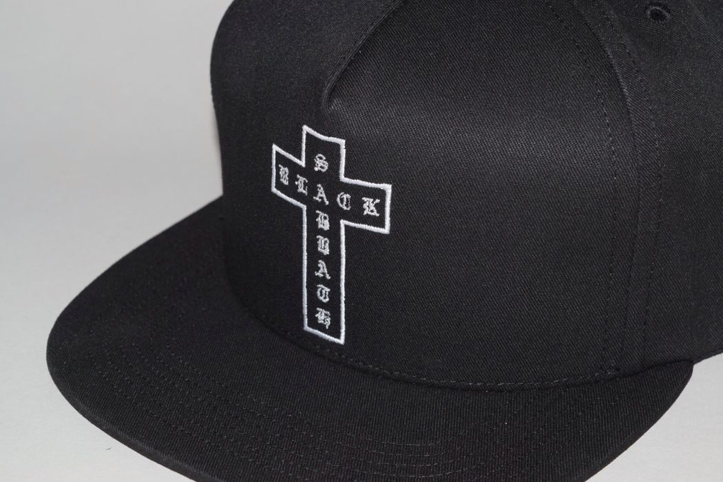 Supreme Black Sabbath Cross 5-Panel Snapback Hat SS16 | Grailed