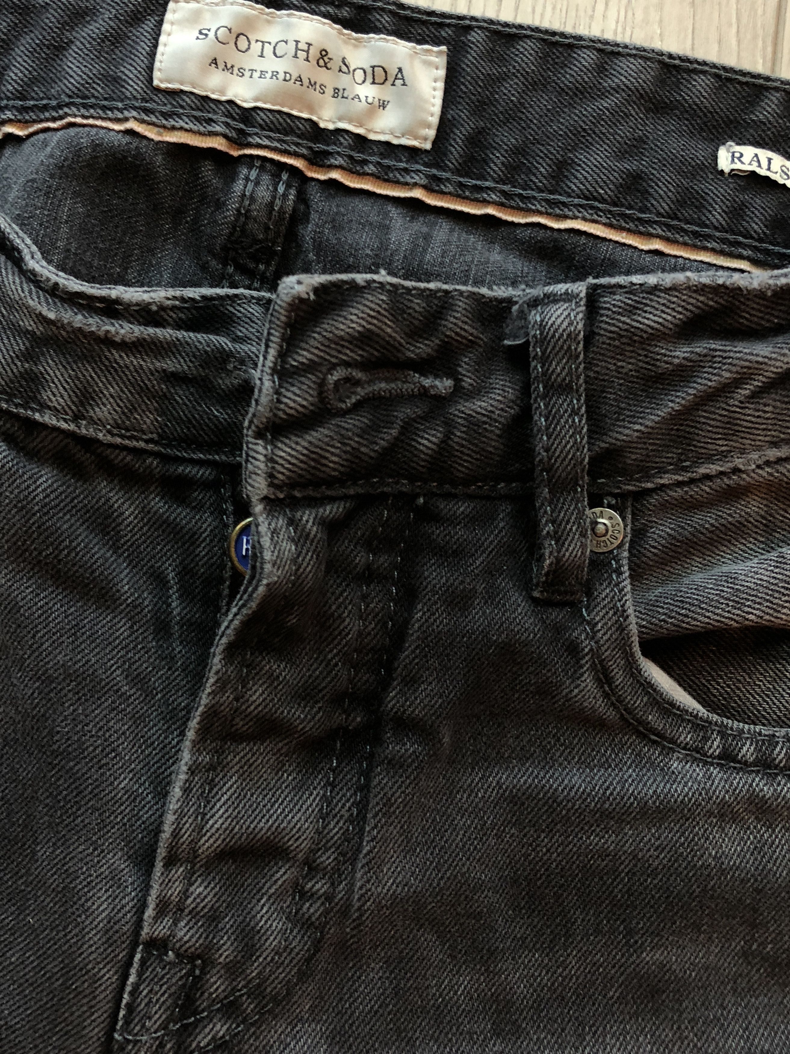 Scotch & Soda Scotch & Soda Ralston | Midnight Charcoal Faded Denim Jeans Size US 29 - 7 Thumbnail