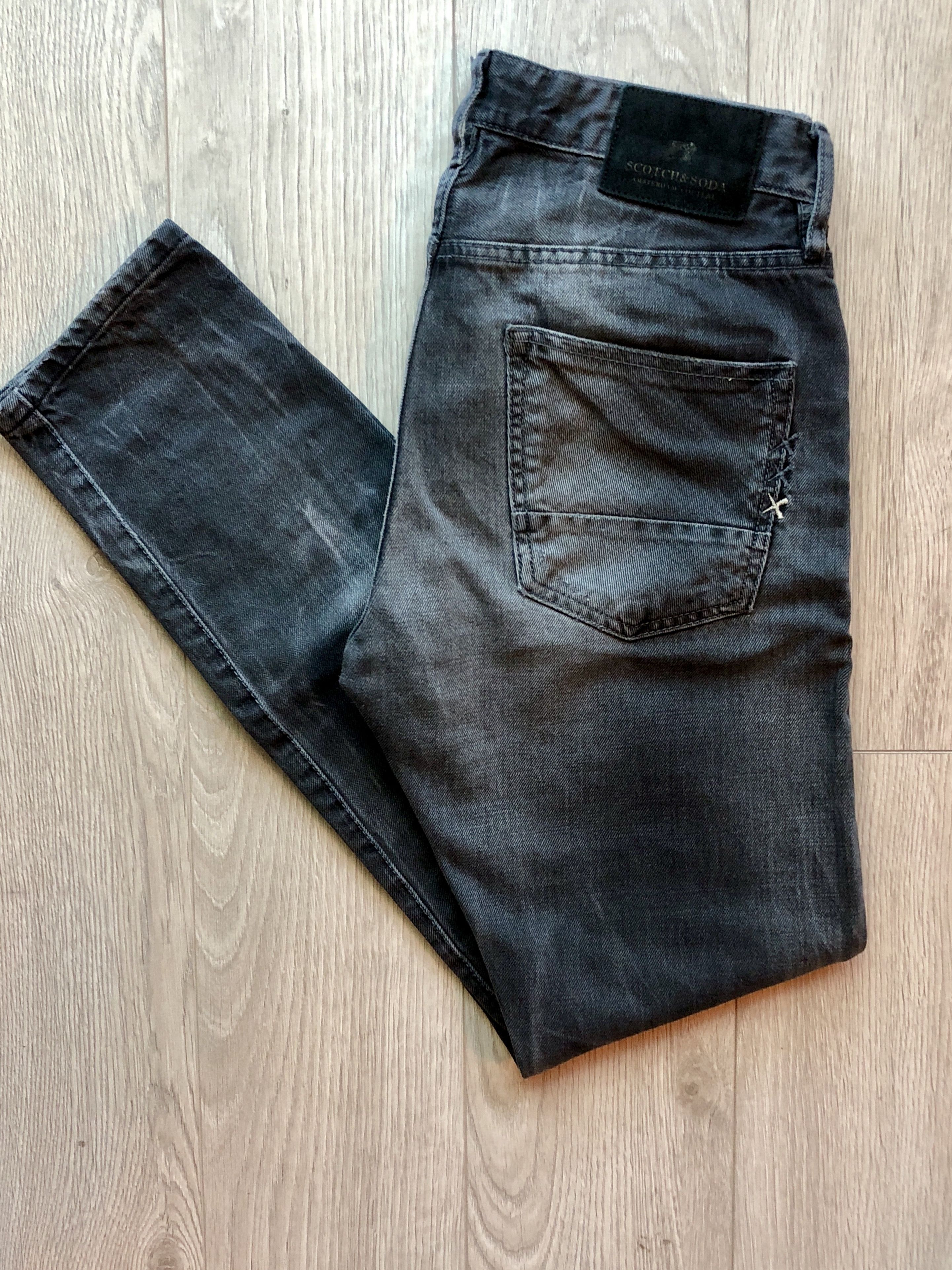 Scotch & Soda Scotch & Soda Ralston | Midnight Charcoal Faded Denim Jeans Size US 29 - 1 Thumbnail