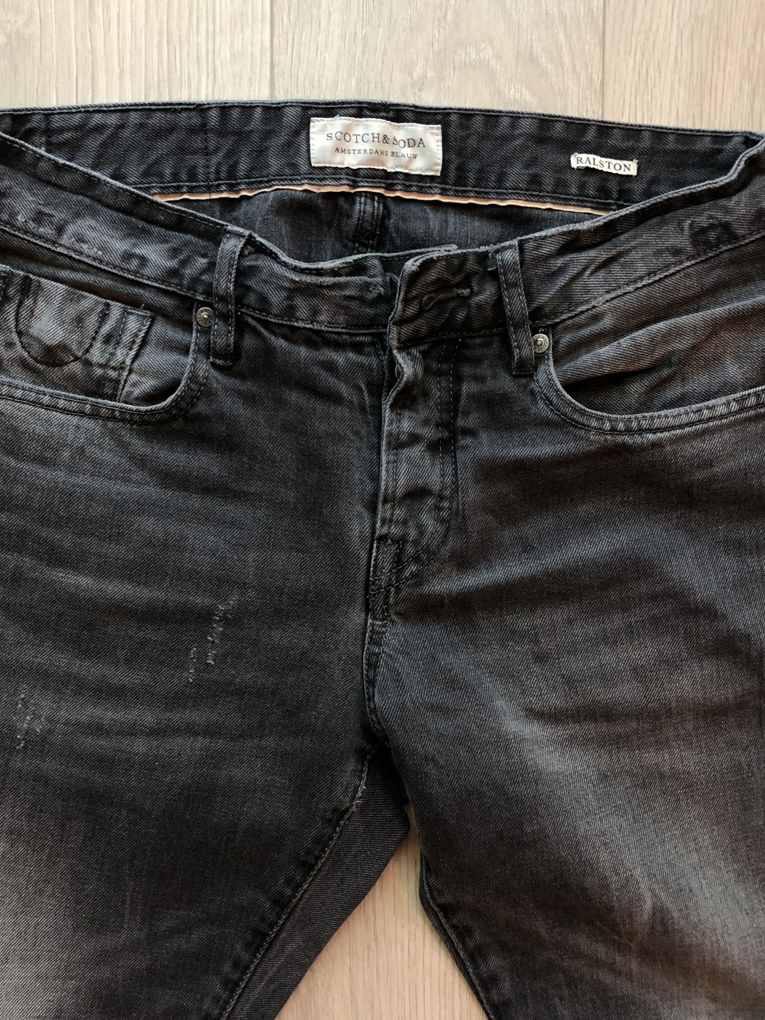 Scotch & Soda Scotch & Soda Ralston | Midnight Charcoal Faded Denim Jeans Size US 29 - 4 Thumbnail