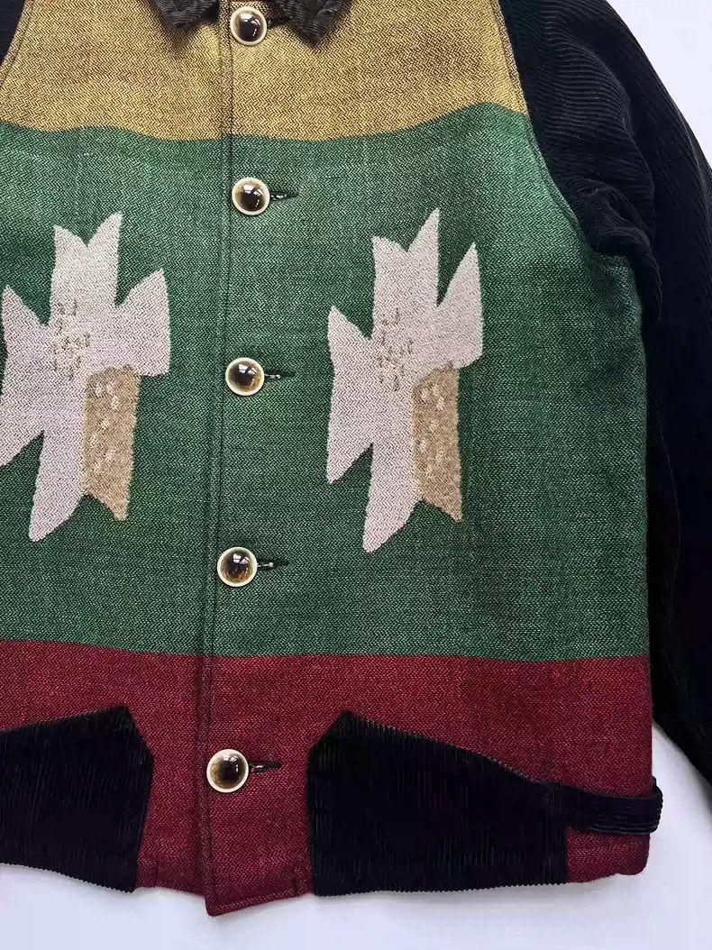 Kapital kapital Heavy Indian corduroy wool woolen stitching coat Size US L / EU 52-54 / 3 - 3 Thumbnail