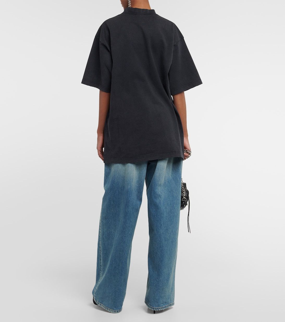 Balenciaga College logo cotton T-shirt Size US XL / EU 56 / 4 - 2 Thumbnail